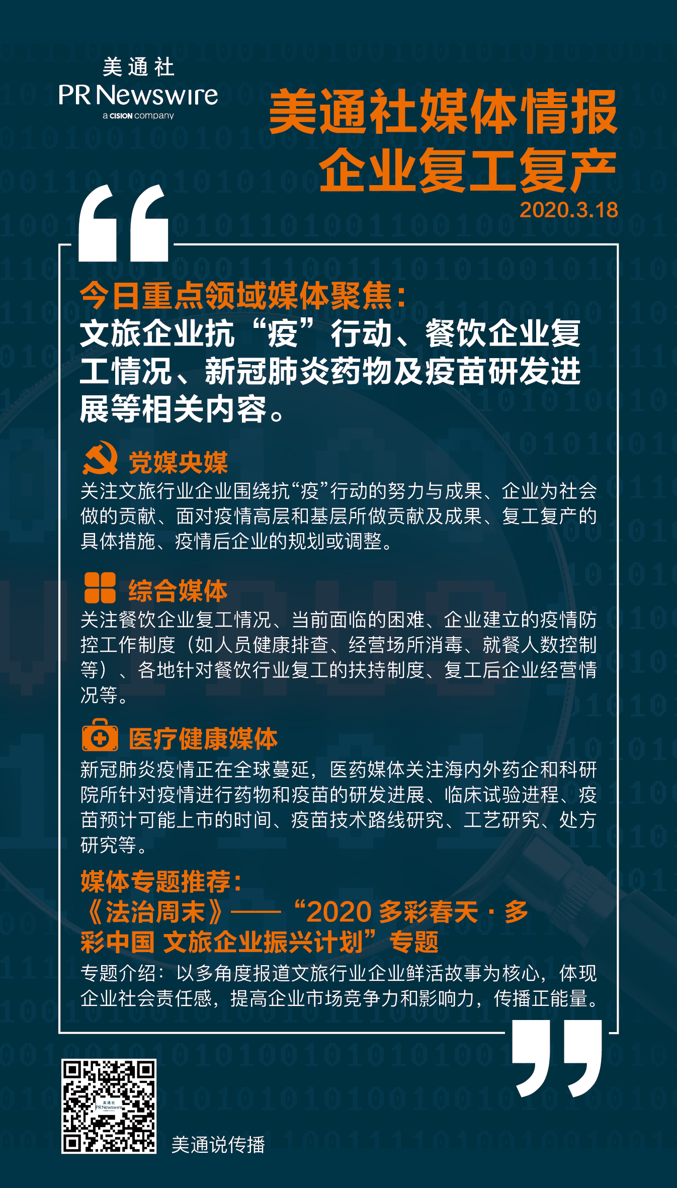 【3.20一周媒體聚焦】金融科技、文旅、時尚消費企業(yè)振興與發(fā)展