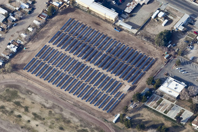 City of Ridgecrest, CA Project with Yingli Solar PV Modules. Photo Courtesy of Borrego Solar.