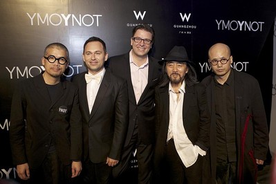 From left to right: Renowned designer Stanley Wong; Arnaud Champenois, Senior Brand Director of St. Regis, The Luxury Collection, W Hotels and Le Meridien, Asia Pacific; Paul James, Global Brand Leader for W Hotels Worldwide, St. Regis Hotels & Resorts and The Luxury Collection; Yohji Yamamoto, renowned fashion mogul and Mao Ji Hung, local fashion superstar and creator of Exception de Mixmind.