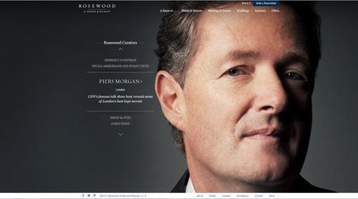 瑰麗酒店Rosewood Curator, 電視主持及記者Piers Morgan