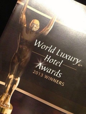 World Luxury Hotel Awards獲獎獎杯